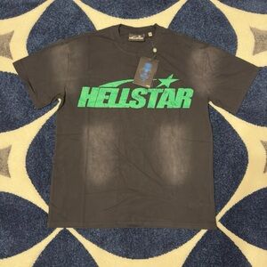 COPY - Hellstar Blue Sports Logo Black T-Shirt Men’s Large
